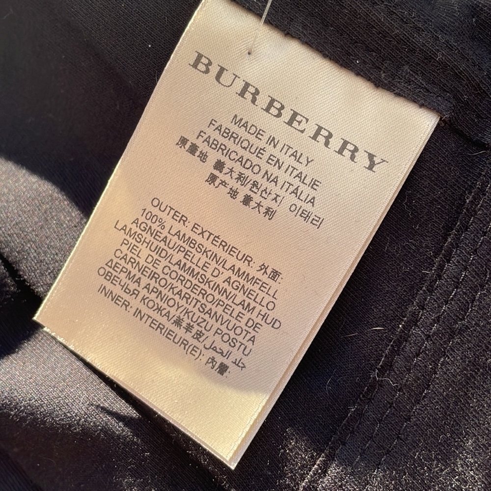Burberry Dark Brown Leather Jacket - Picture 9 of 11